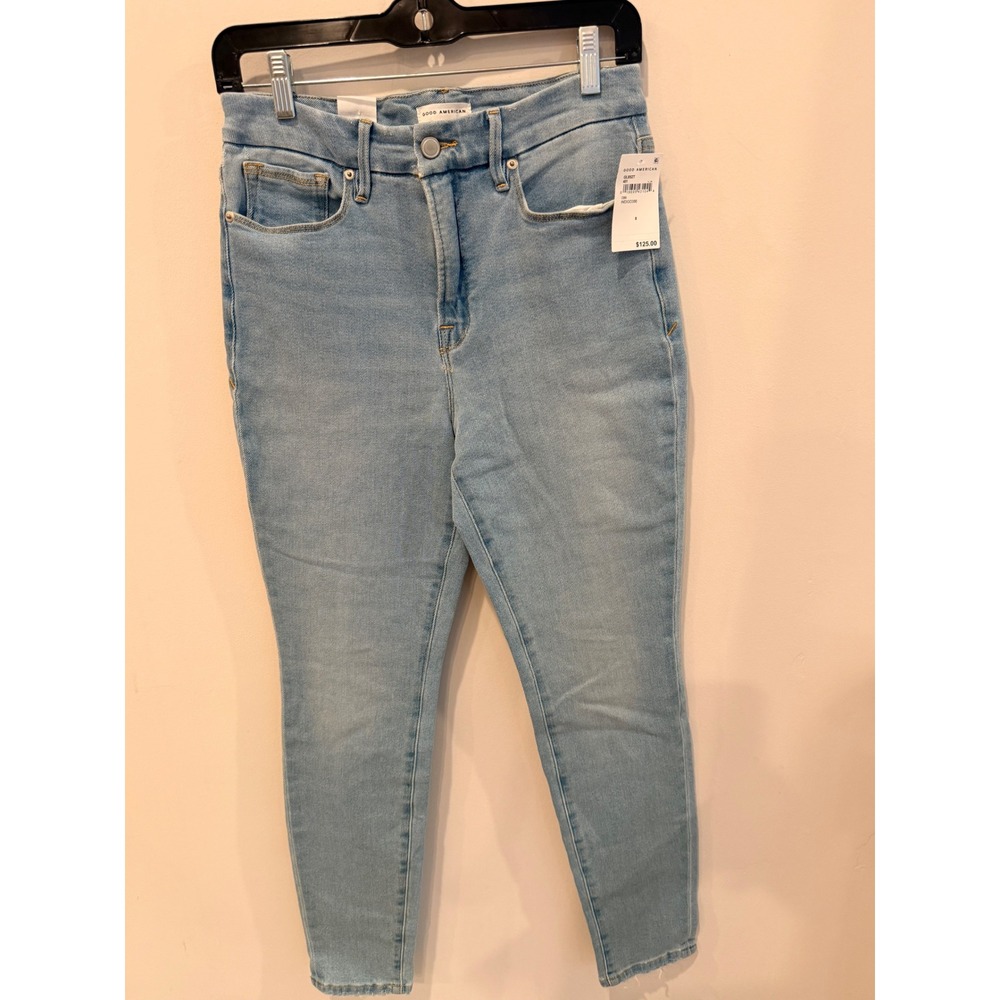 Good American Good Legs Skinny Sculpting Jeans Indigo386 Light Wash Sz 8/29 NEW
